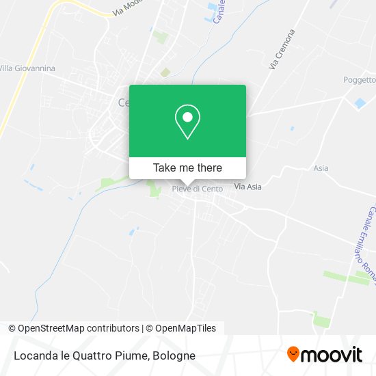 Locanda le Quattro Piume map