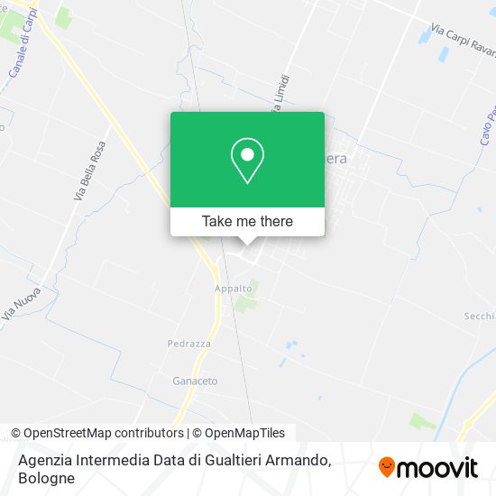 Agenzia Intermedia Data di Gualtieri Armando map