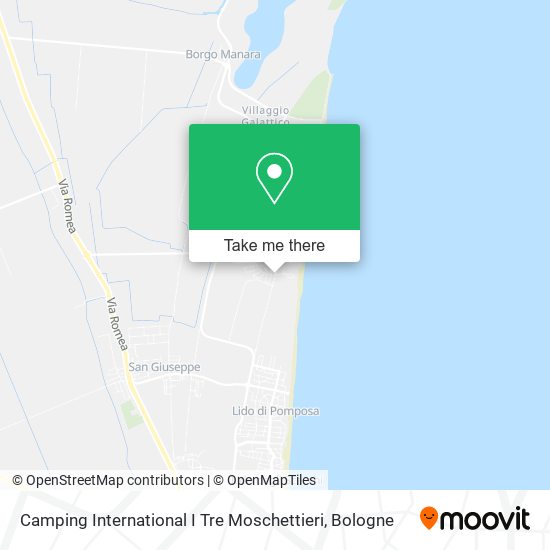 Camping International I Tre Moschettieri map