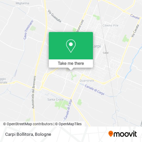 Carpi Bollitora map