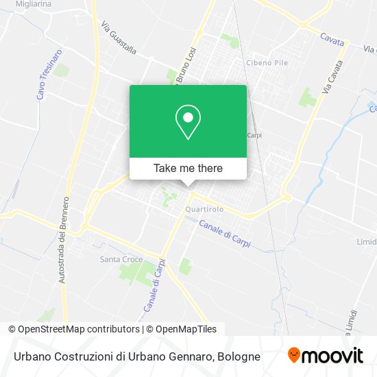 Urbano Costruzioni di Urbano Gennaro map