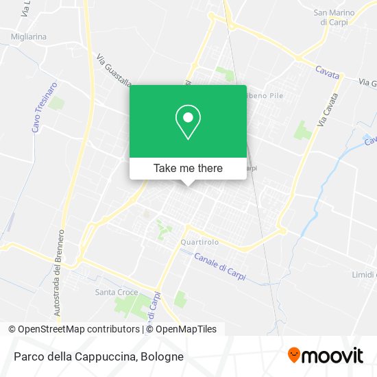 Parco della Cappuccina map