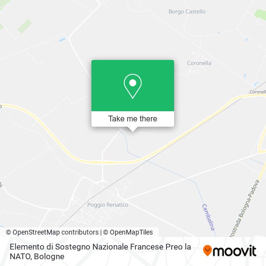 Elemento di Sostegno Nazionale Francese Preo la NATO map