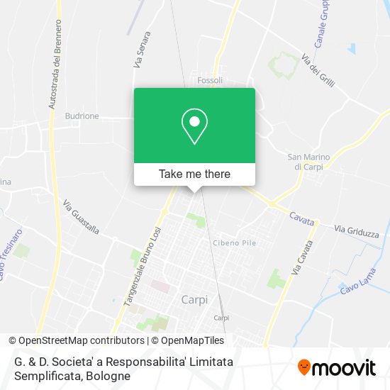 G. & D. Societa' a Responsabilita' Limitata Semplificata map