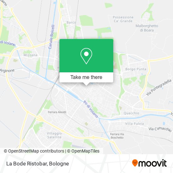 La Bode Ristobar map
