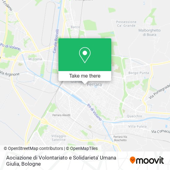 Aociazione di Volontariato e Solidarieta' Umana Giulia map