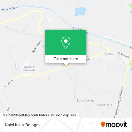 Naici Italia map