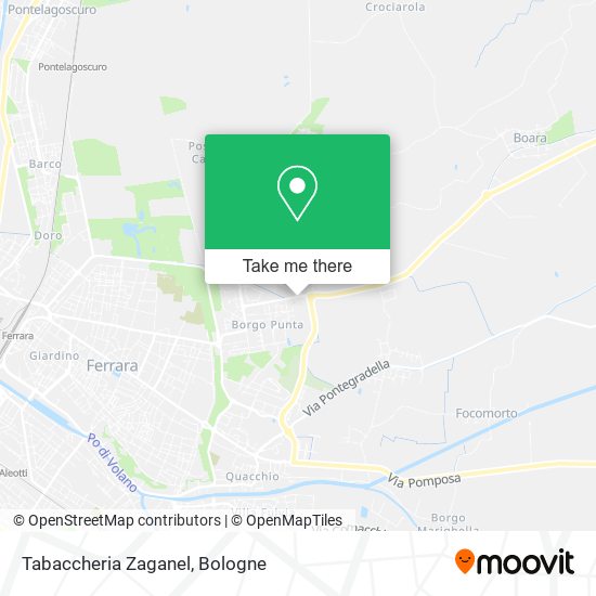 Tabaccheria Zaganel map