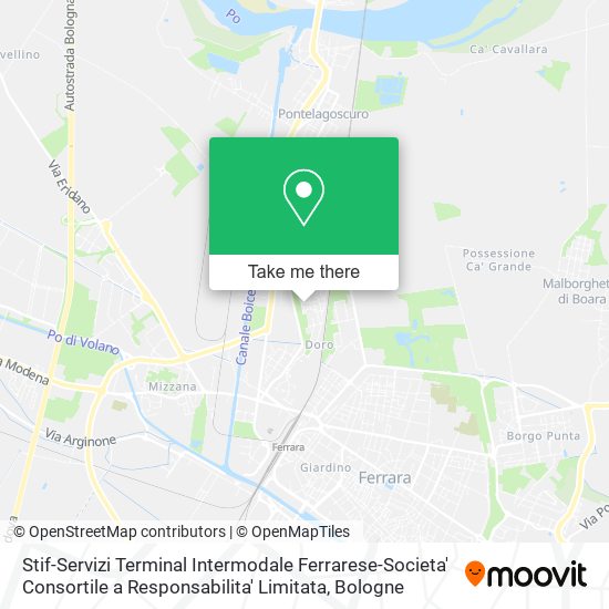 Stif-Servizi Terminal Intermodale Ferrarese-Societa' Consortile a Responsabilita' Limitata map