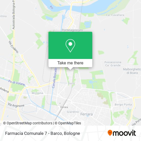 Farmacia Comunale 7 - Barco map