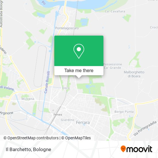 Il Barchetto map