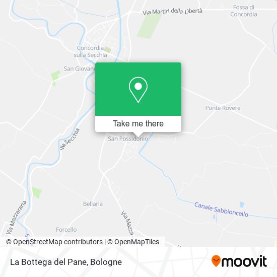 La Bottega del Pane map