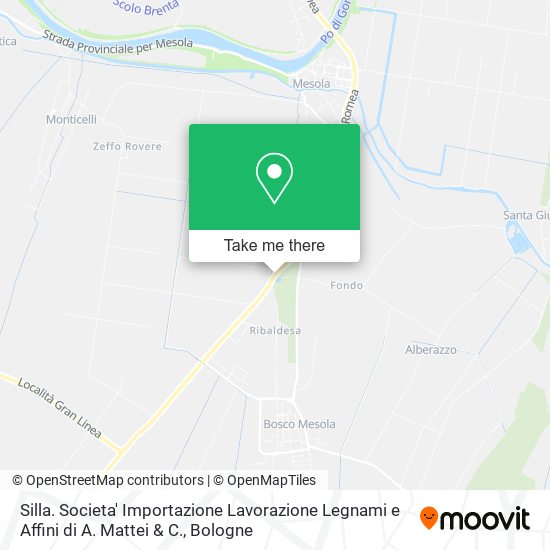 Silla. Societa' Importazione Lavorazione Legnami e Affini di A. Mattei & C. map