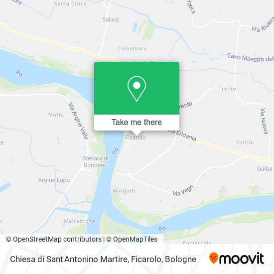 Chiesa di Sant'Antonino Martire, Ficarolo map