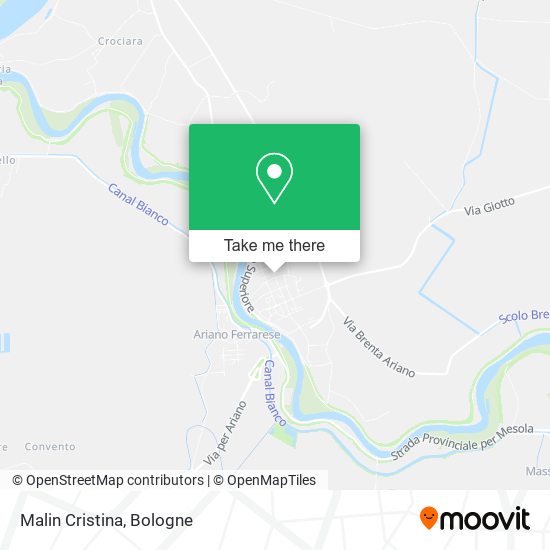 Malin Cristina map