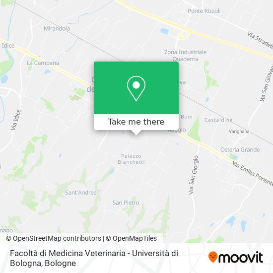 Facoltà di Medicina Veterinaria - Università di Bologna map