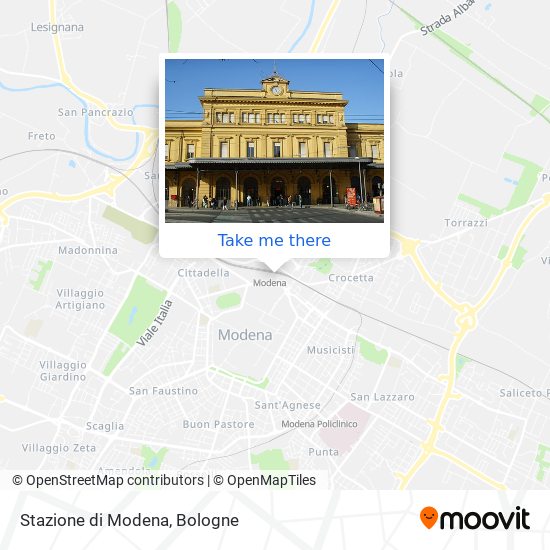 Stazione di Modena map