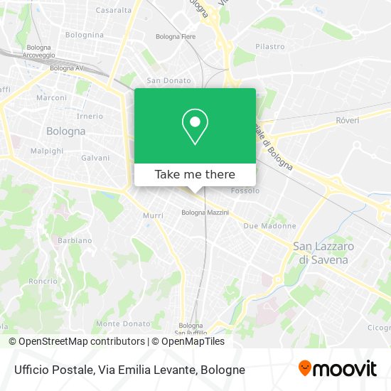 Ufficio Postale, Via Emilia Levante map