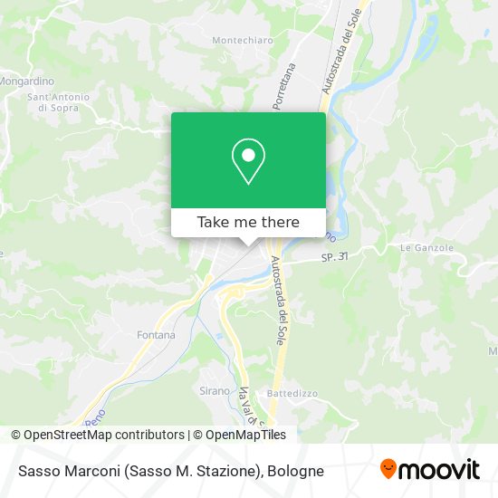 Sasso Marconi (Sasso M. Stazione) map