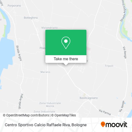 Centro Sportivo Calcio Raffaele Riva map