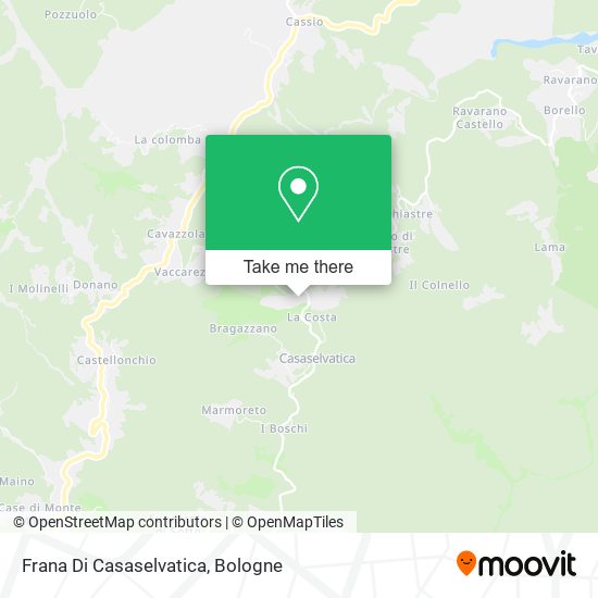 Frana Di Casaselvatica map