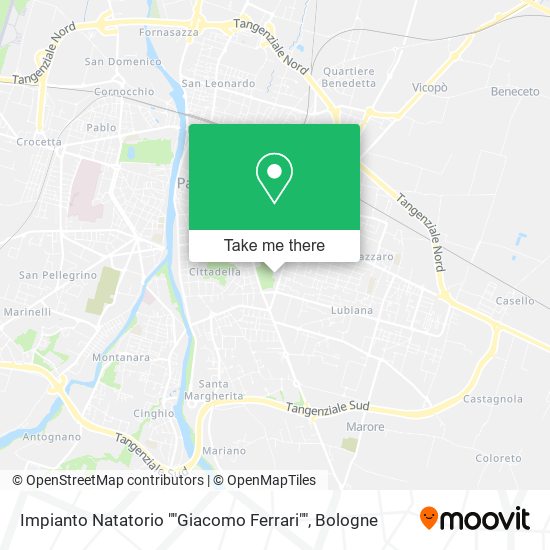 Impianto Natatorio ""Giacomo Ferrari"" map