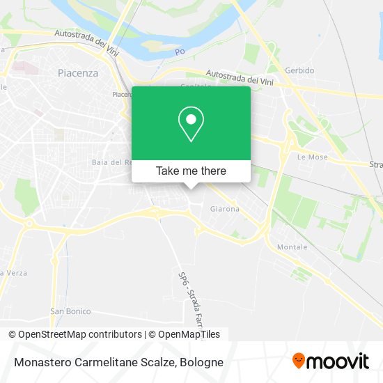 Monastero Carmelitane Scalze map