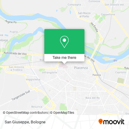San Giuseppe map