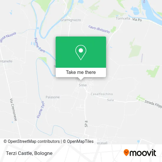 Terzi Castle map