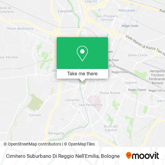 Cimitero Suburbano Di Reggio Nell'Emilia map
