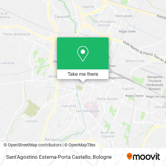 Sant'Agostino Esterna-Porta Castello map