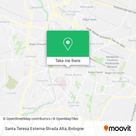 Santa Teresa Esterna-Strada Alta map