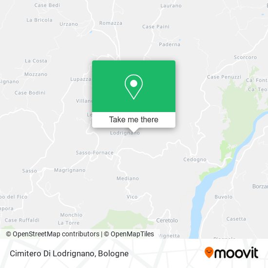 Cimitero Di Lodrignano map