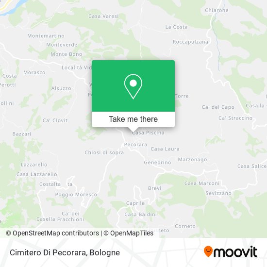 Cimitero Di Pecorara map