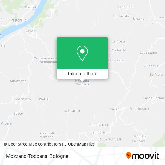 Mozzano-Toccana map