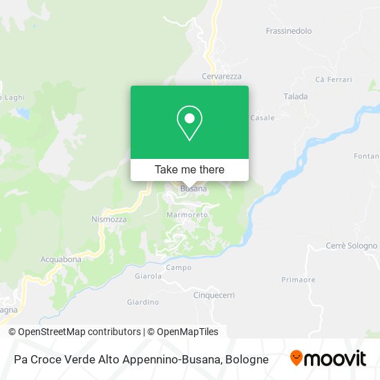 Pa Croce Verde Alto Appennino-Busana map