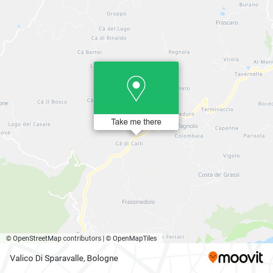 Valico Di Sparavalle map