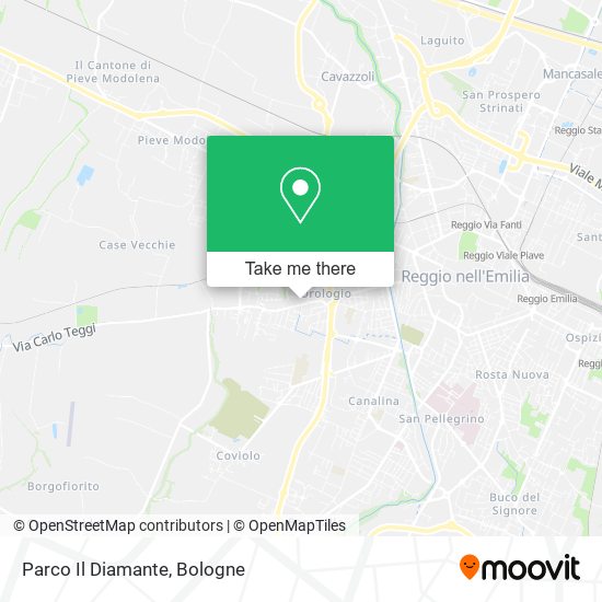 Parco Il Diamante map