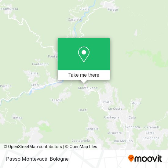 Passo Montevacà map