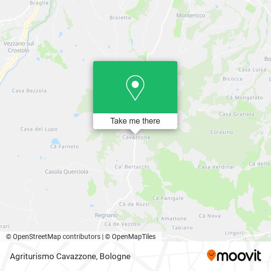 Agriturismo Cavazzone map