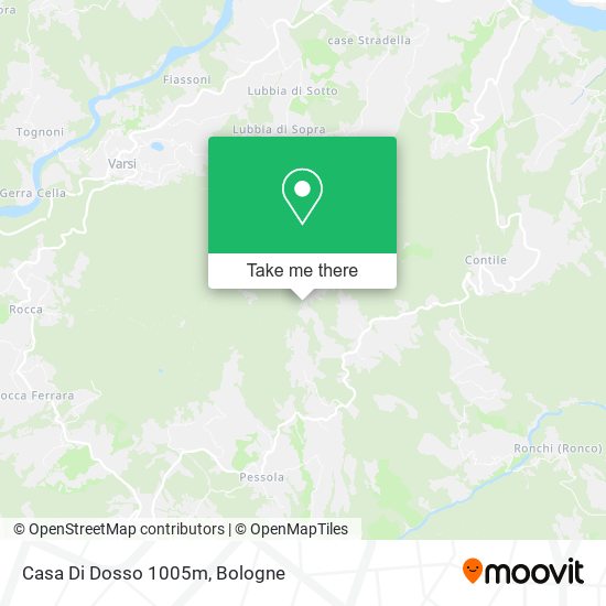 Casa Di Dosso 1005m map