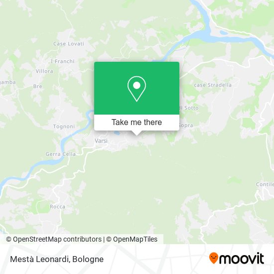 Mestà Leonardi map