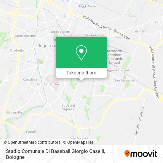 Stadio Comunale Di Baseball Giorgio Caselli map