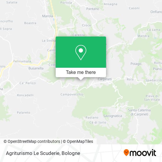 Agriturismo Le Scuderie map