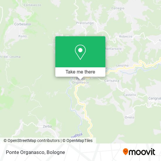 Ponte Organasco map