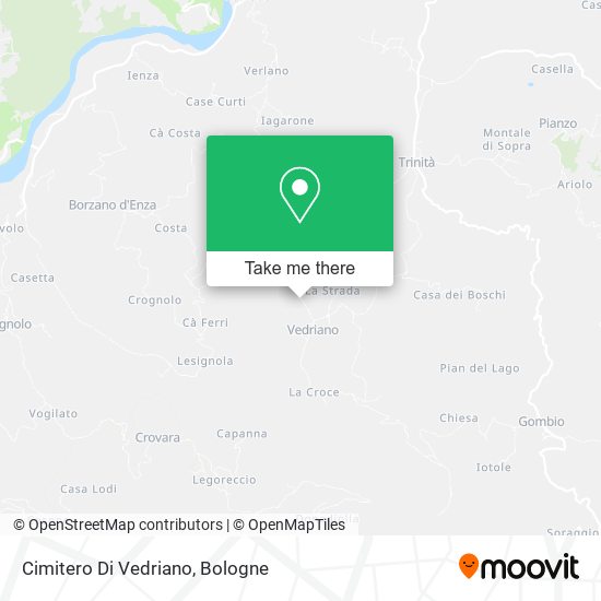 Cimitero Di Vedriano map