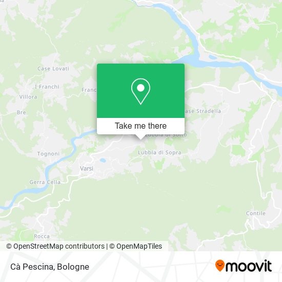 Cà Pescina map