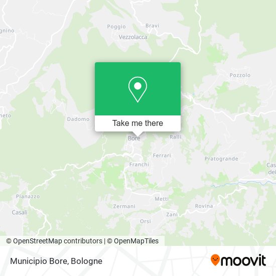 Municipio Bore map