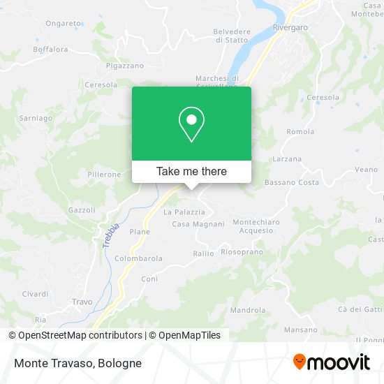 Monte Travaso map