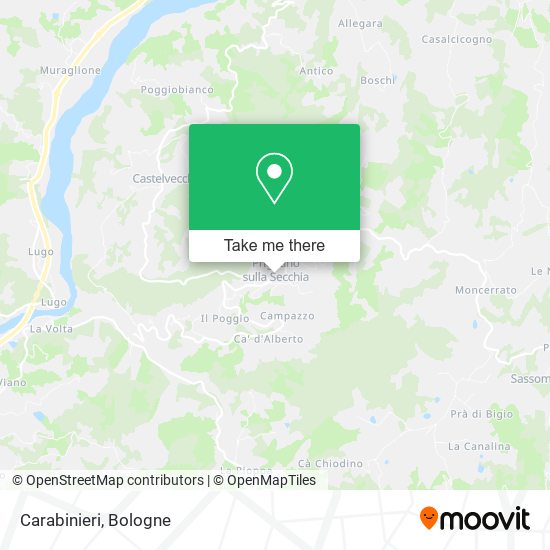 Carabinieri map